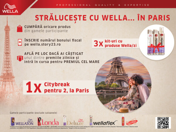 WELLA - CAMPAIGN - ”Strălucește cu Wella… în Paris!”